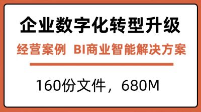 bi商业智能解决方案