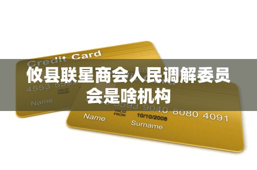 攸县联星商会人民调解委员会是啥机构