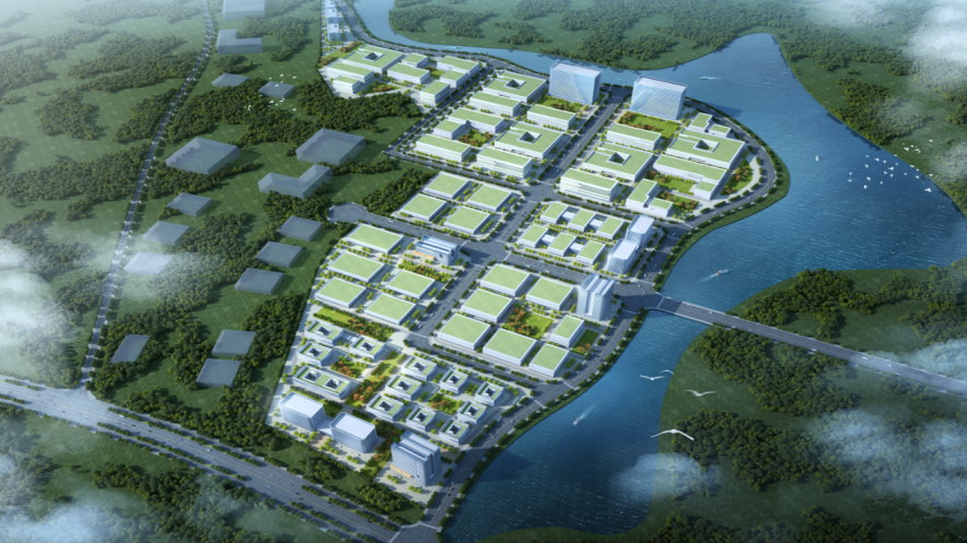 广州增城高端电子信息新材料产业园效果图