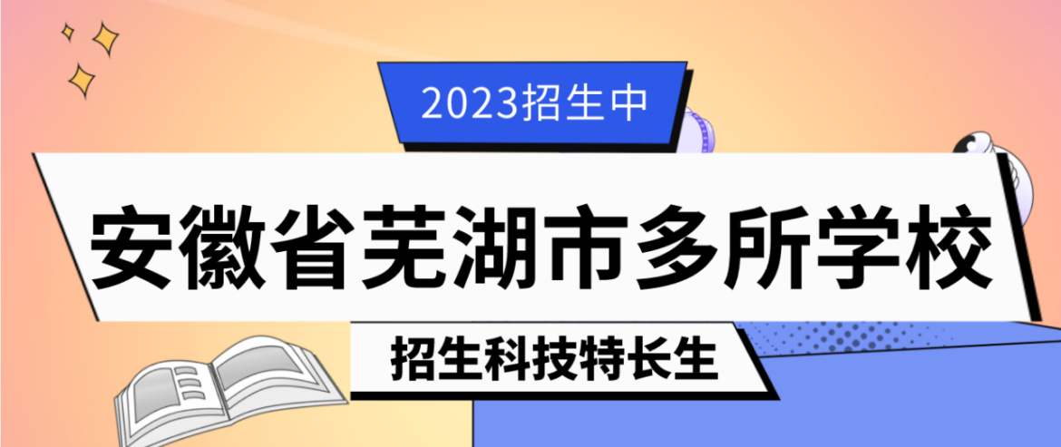 科技特长生：安徽省芜湖科技特长生学校招生政策汇总